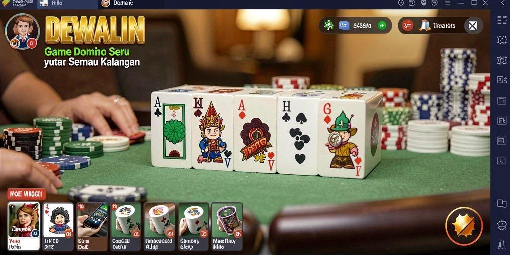 Tampilan gameplay DEWALIN yang menarik dan seru.
