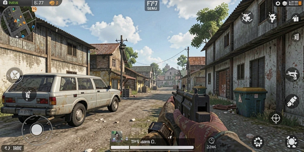 Tangkapan layar F7F7 menunjukkan aksi seru dalam gameplay TPS.