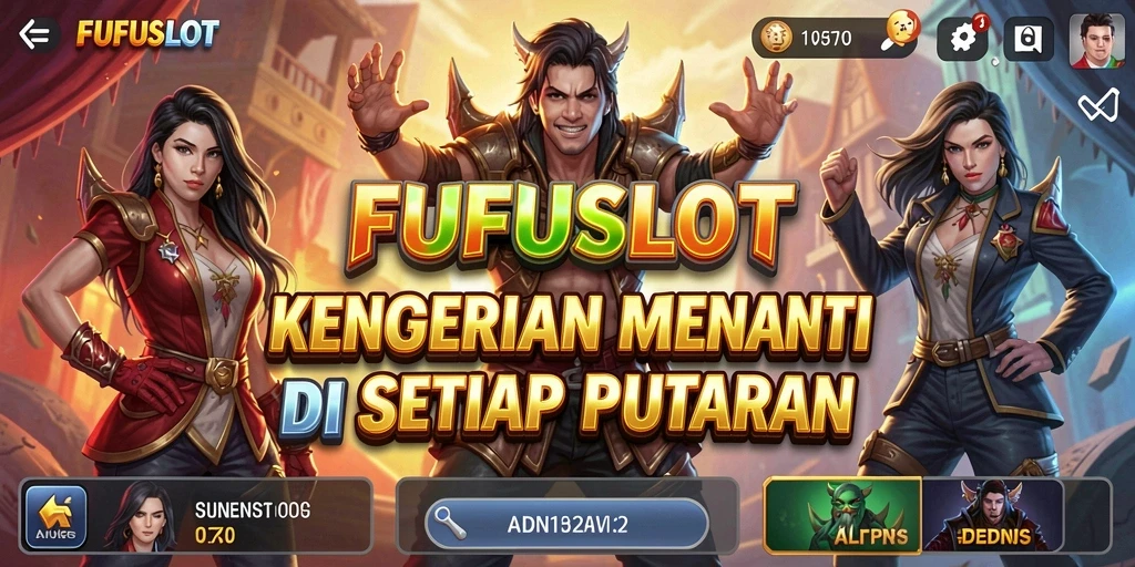 Menampilkan gameplay FUFUSLOT dengan elemen horror yang mendebarkan.