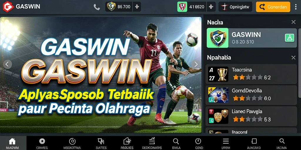 Tampilan gameplay taruhan langsung pada <strong>GASWIN</strong> yang interaktif.