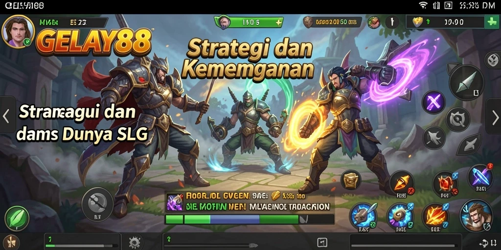 Tampilan menarik dari gameplay SLG yang mendebarkan.