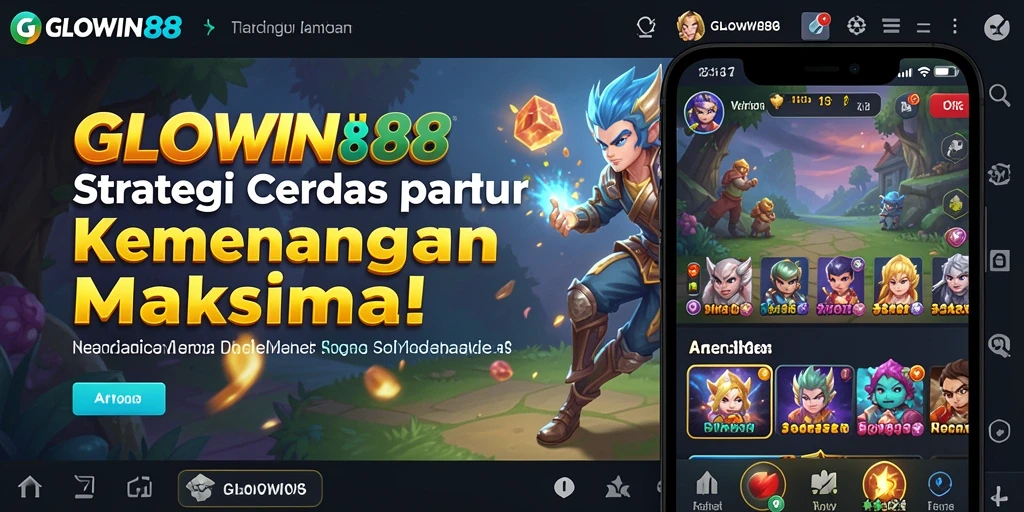 Tampilan gameplay <strong>GLOWIN88</strong> dengan strategi yang mendebarkan.