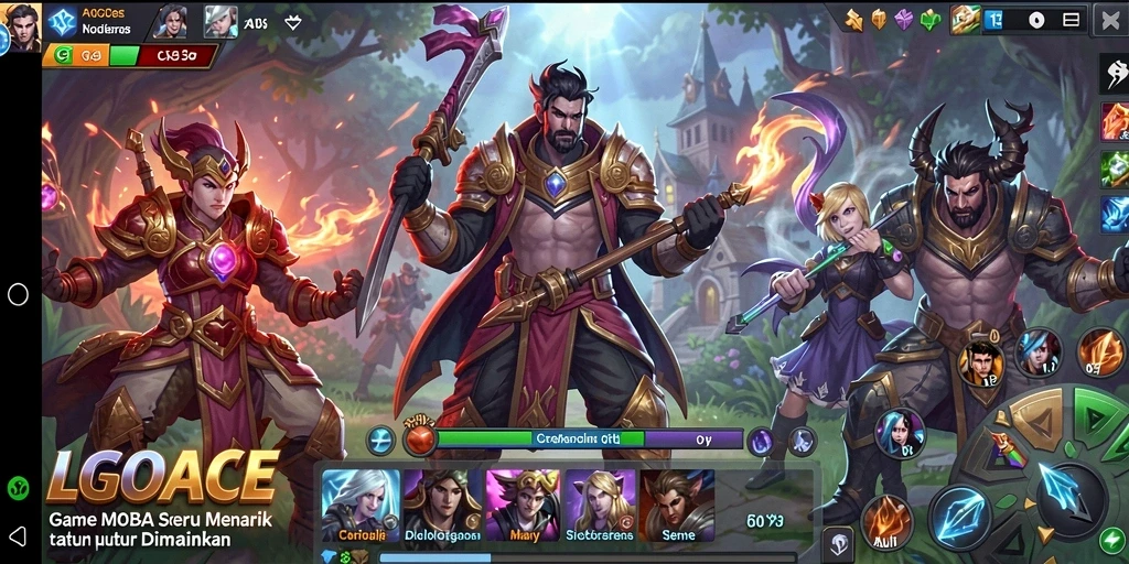 Tampilan gameplay LGOACE yang menarik dan dinamis.