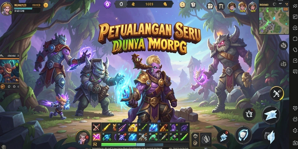 Tampilan gameplay menarik dalam dunia fantasi MENANG123.