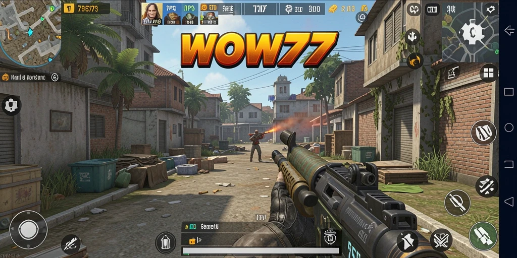 Tampilan gameplay menegangkan di <strong>WOW77</strong> dengan aksi seru dan strategi mendalam.